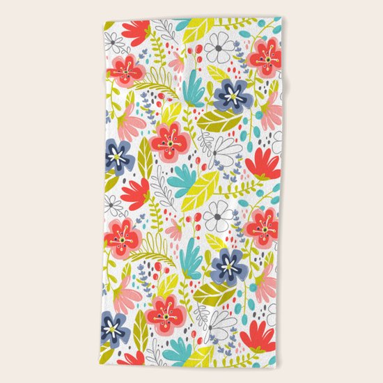 Wildflower Beach Towel