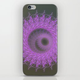 Crown chakra mandala, mindfulness, meditation iPhone Skin