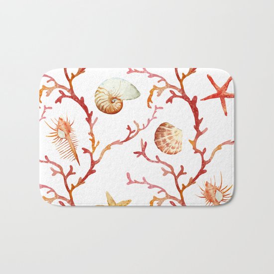 Sea Life Pattern 13 Bath Mat