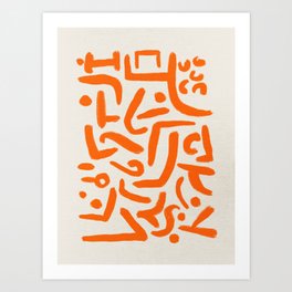 Klee's Strokes Art Print