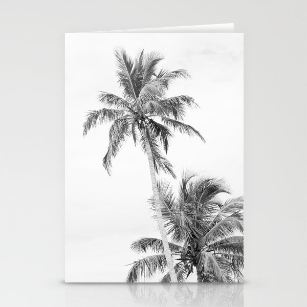 Floridian Palms Black & White #1 #tropical #wall #art #society6  Stationery Cards