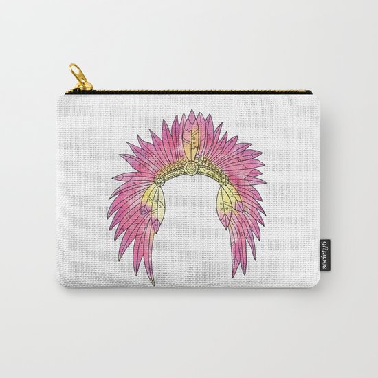 Watercolor Headdress Carry-All Pouch