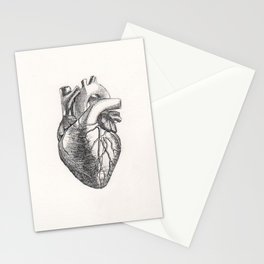 Human heart Stationery Cards