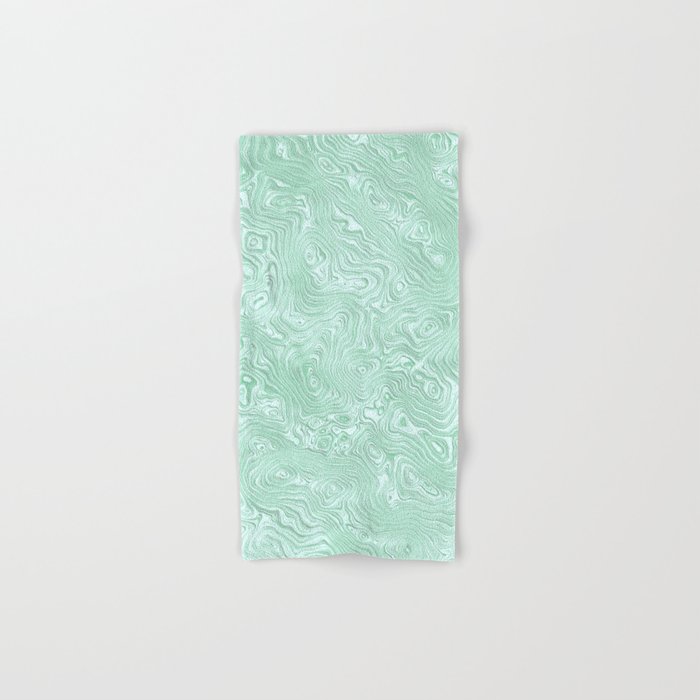 Mint Green Silk Moire Pattern Hand & Bath Towel by Patricia Society6