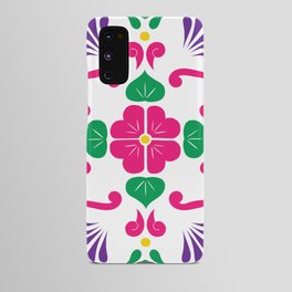 Pink 1, Framed Talavera Flower Android Case