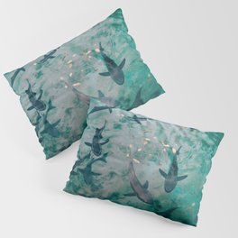 Shoal of Sharks (Color) Pillow Sham