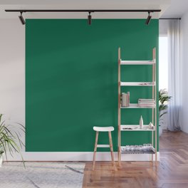 Solid Emerald Color Wall Mural