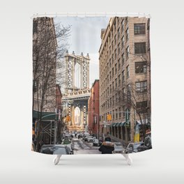 Brooklyn Views | Manhattan Bridge | Travel Photography in New York City Shower Curtain