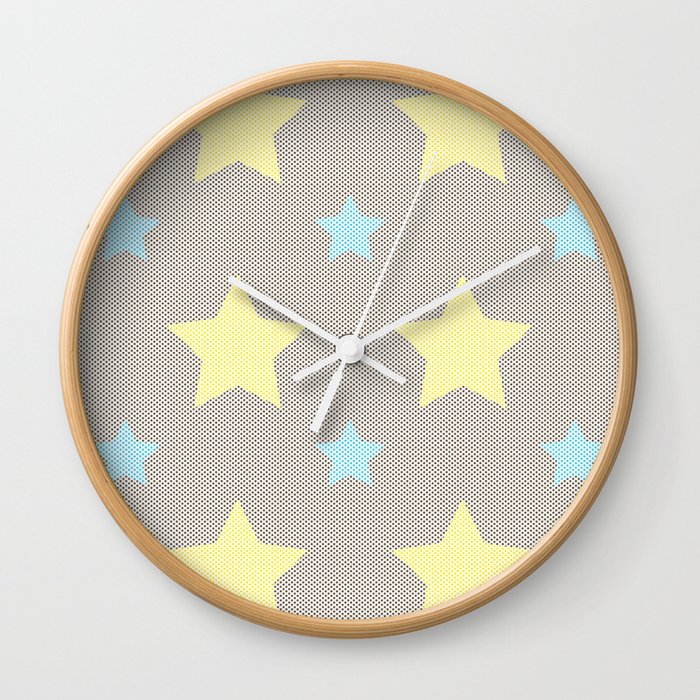 Stars in Stars Wall Clock