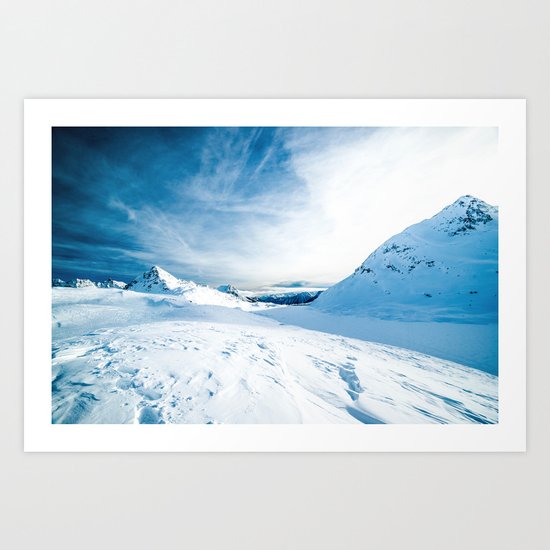 Mountain ice 2 Art Print