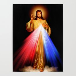 Jesus Divine Mercy I trust in you Religion Religious Catholic Christmas Gift Poster