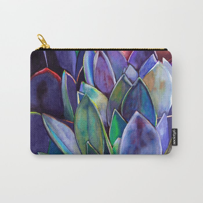 Purple Agave Carry-All Pouch