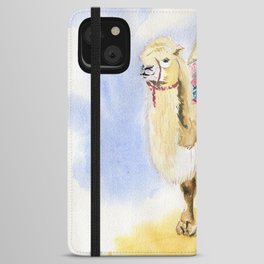 Camel Watercolor  iPhone Wallet Case
