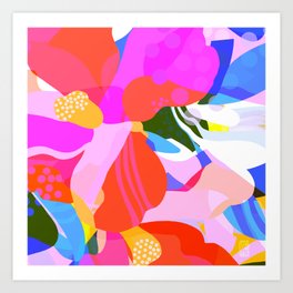 Abstract Florals I Art Print