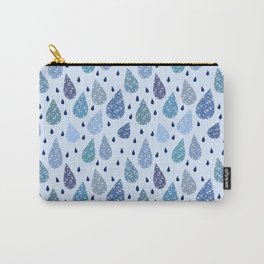 Drops with fun abstract texture  Carry-All Pouch