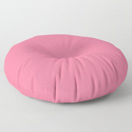 Now Bubble Gum bright vivid pink pastel solid color modern abstract illustration  Floor Pillow