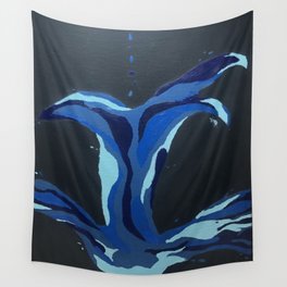 A Splash of Blue Wall Tapestry