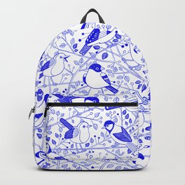 Birds_Blue Backpack
