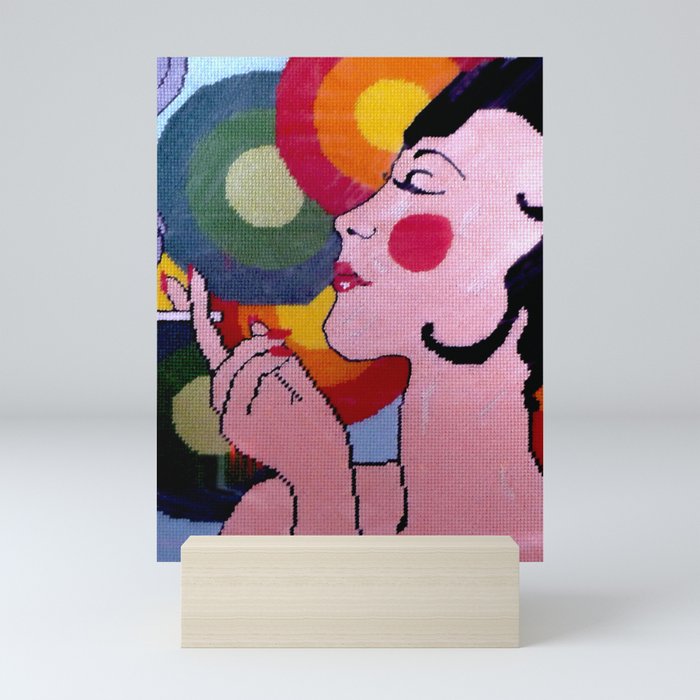 Pop Art lady by Lika Ramati Mini Art Print