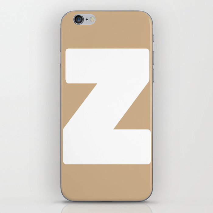 Z (White & Tan Letter) iPhone Skin