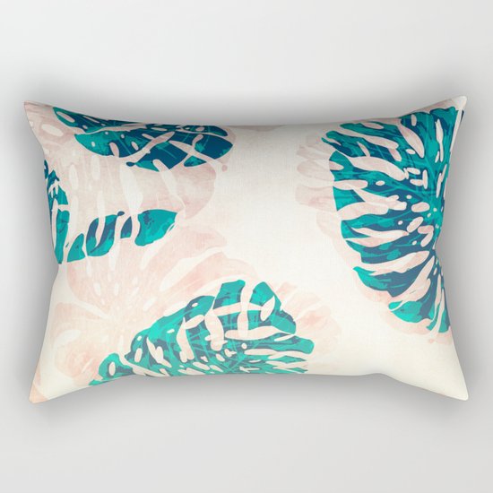 CALI TROPICAL LEAVES Rectangular Pillow