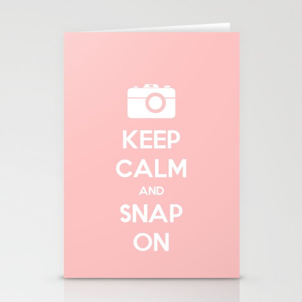 Keep Calm and Snap On Stationery Cards
