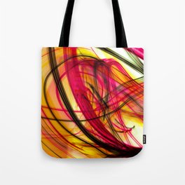 Heatwave Dynamic Abstract Painting Tote Bag | Orangeabstract, Painting, Expressionism, Other, Calligraphy, Vivid, Dynamic, Abstractsun, Digitalabstract, Movement 