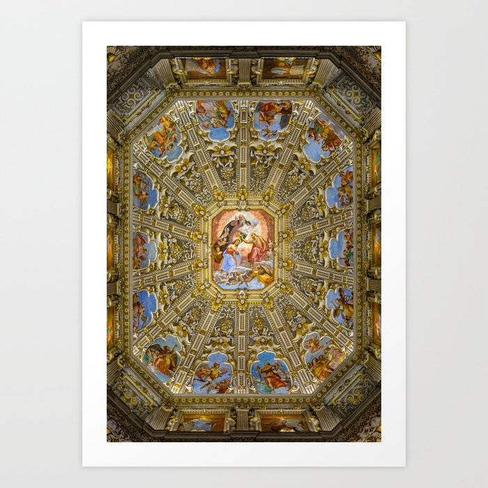 Basilica di Santa Maria Maggiore Ceiling Painting Mural Art Print