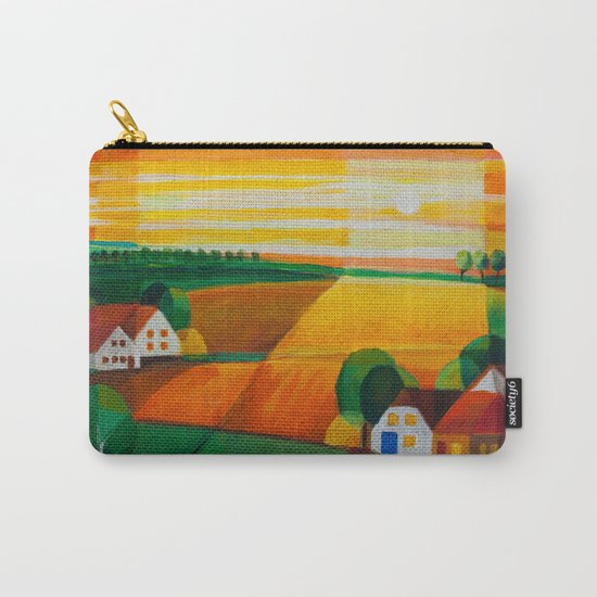 DoroT No 0181 – Summer Evening Over Village – Sommerabend über dem Dorf Carry-All Pouch