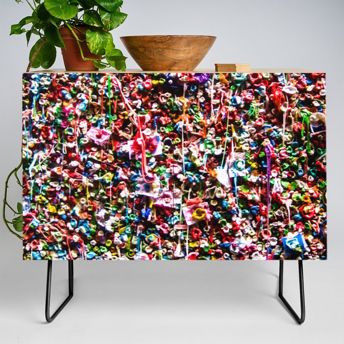 Pop of Color - Seattle Gum Wall Credenza