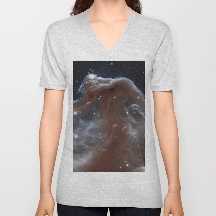 Horsehead Nebula's being Illuminated by Sigma Orionis V Neck T Shirt