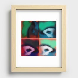 Abstract pop art 03 Recessed Framed Print