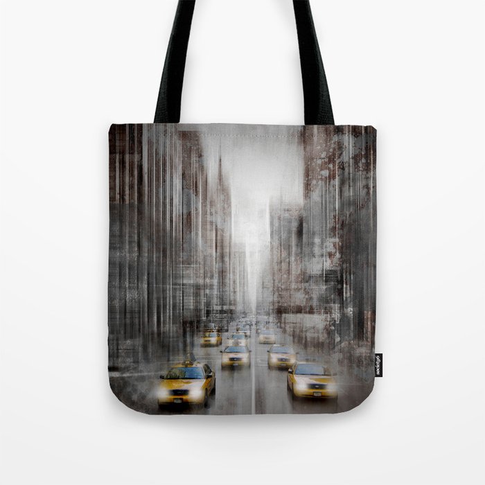 City-Art NYC 5th Avenue Traffic Tote Bag