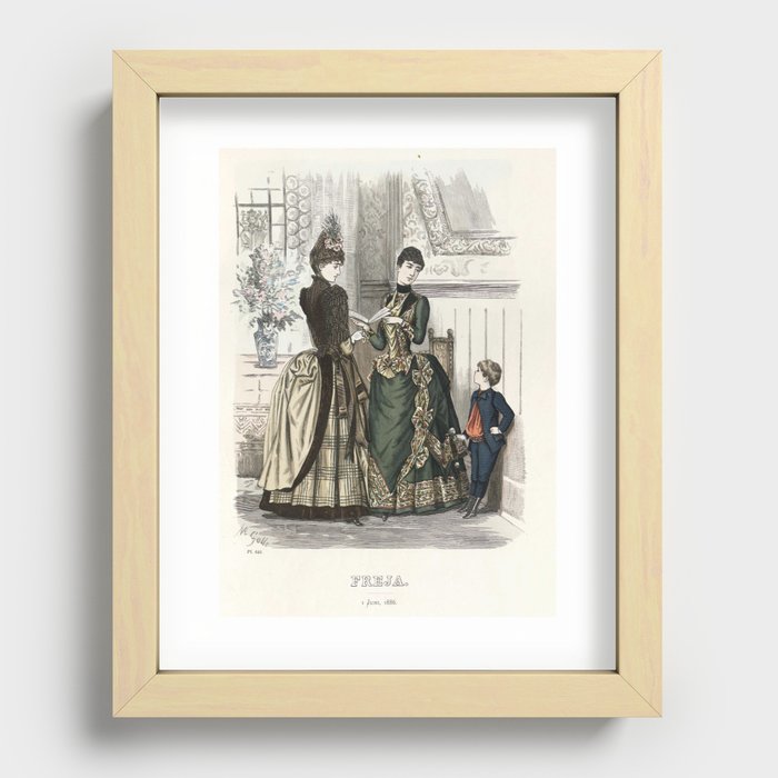 Victorian Ladies Recessed Framed Print