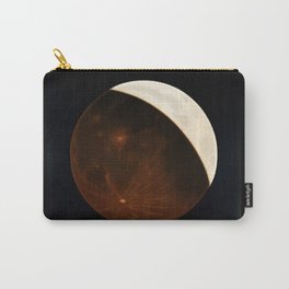 Partial Eclipse of the Moon by Etienne Leopold Trouvelot Carry-All Pouch | Old, Night, Space, Astronomy, Dark, Painting, White, Sciencefiction, Vintage, Nightsky 