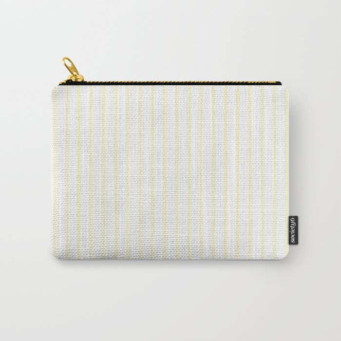 Vertical Lines (Cream/White) Carry-All Pouch