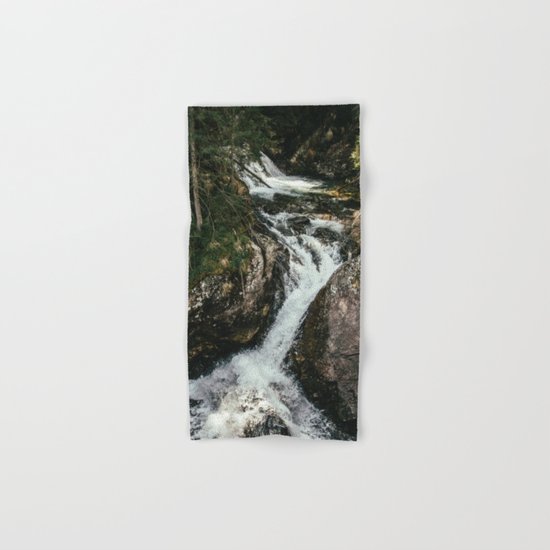 Waterfall In The Mountains Hand & Bath Towel
