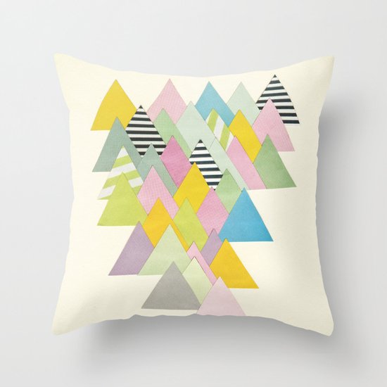 French Alps Throw Pillow