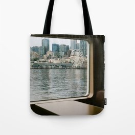 Downtown Seattle Waterfront from the Ferry Tote Bag