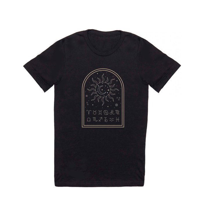 Sun, Moon and Zodiac T Shirt