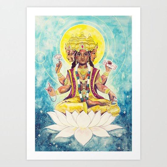 Creation, Brahma Art Print