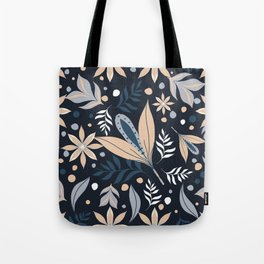 Seamless Floral Pattern Tote Bag