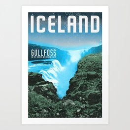 Iceland: Gullfoss Art Print