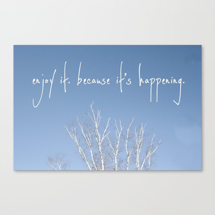perks of being a wallflower - life is happening Canvas Print