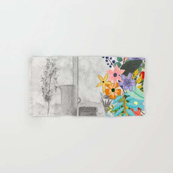 Flowers bouquet #12 Hand & Bath Towel