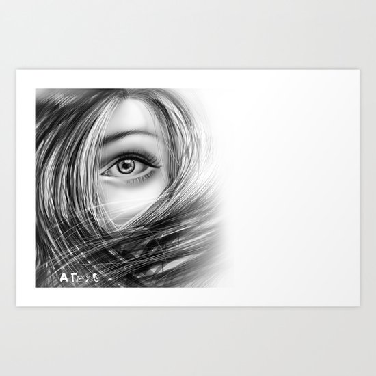 'Coz eye is never lie.... Art Print