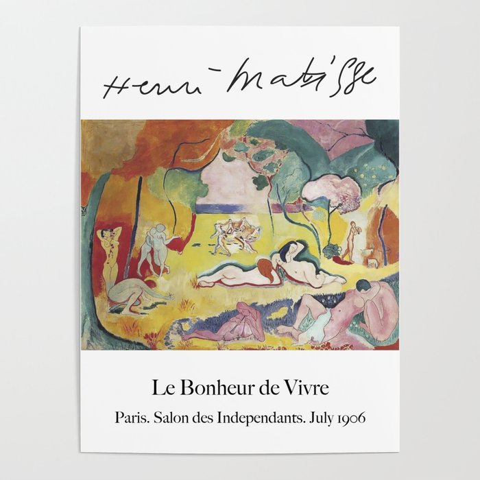 Le Bonheur de Vivre (the Joy of Life) by Henri Matisse Poster