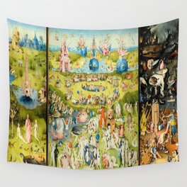 the Garden of Earthly Delights by Bosch Wall Tapestry