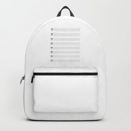 Bass Clef Staves Backpack