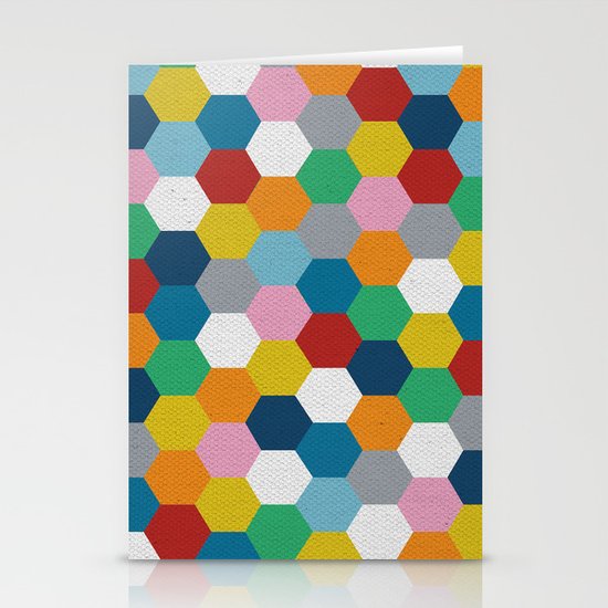 Honeycomb 3 Stationery Cards